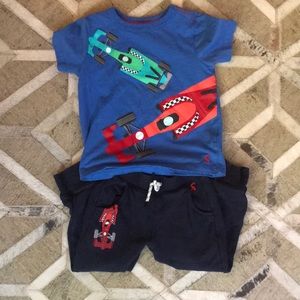 Joules England Boutique, Race Car sweatpants + Tee